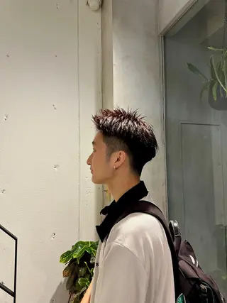 カラー メンズ 中川 楓馬のヘアスタイル