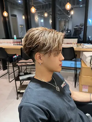 ショート カラー メンズ 【メンズ特化】 メンズパーマ/雄斗のヘアスタイル