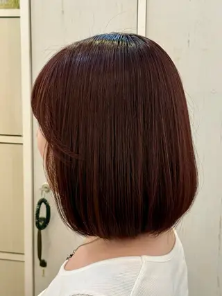 ミディアム カラー 縮毛矯正/髪質改善/ 佐々木大輔のヘアスタイル