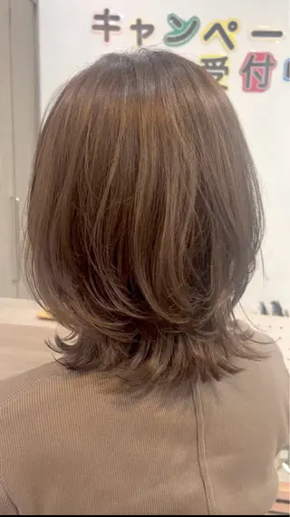 ミディアム カラー 艶髪🥣透明感カラー 🫧前田奈津実のヘアスタイル