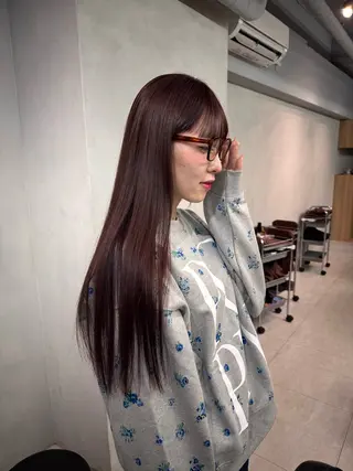 ロング カラー 顔周りレイヤー /kokoro🦮のヘアスタイル