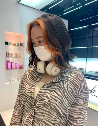 ミディアム keen kichijoji所属・【デザインカラー】 🇺🇸SHIORIのヘアスタイル