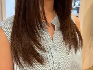 ロング 宮川 結妃のヘアスタイル