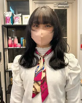 ミディアム カラー じゅわっと暖色カラー 🍊Moemiのヘアスタイル