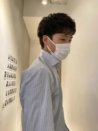 パーマ メンズ FILMS所属・宮城 星のヘアスタイル