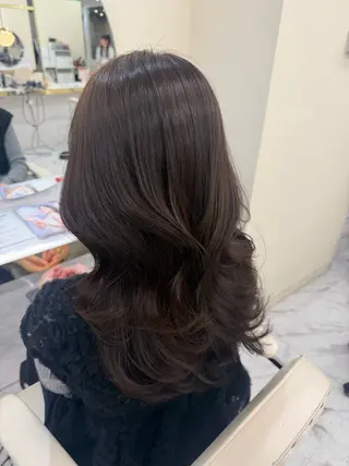 セミロング 現地韓国ヘア🇰🇷 Chisaki치사키のヘアスタイル