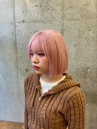 カラー ブリーチカラー×艶 🍨mihoのヘアスタイル