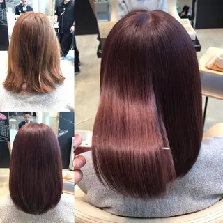 ミディアム カラー ヘアアレンジ Re:ta KANZOのヘアスタイル