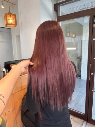 ロング カラー peg.hair所属・ブリーチカラー🫧 森　凪沙のヘアスタイル