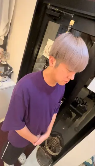 カラー BEEST所属・ate 【暖色/ハイトーン】のヘアスタイル