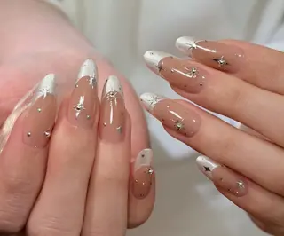 ネイル By moonネイル 🌷ワンホン/韓国風のネイルデザイン