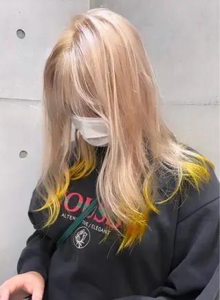 ロング カラー パーマ ヘアアレンジ メンズ 🍀髪質改善 ケアカラーrootsのヘアスタイル