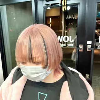 ショート カラー 有田裕真 【ブリーチカラー】のヘアスタイル