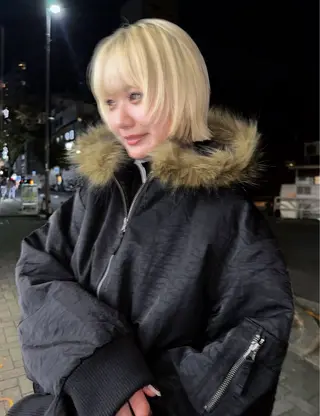 ショート カラー パーマ /レイヤー 榛地渉馬 /矢場町のヘアスタイル