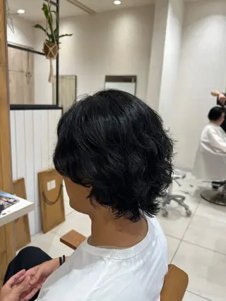 パーマ レディースショート/ メンズパーマ/足立のヘアスタイル