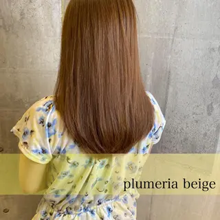 ミディアム カラー 髪質改善ｶﾗｰ ｹｱﾌﾞﾘｰﾁ/ﾀﾑのヘアスタイル