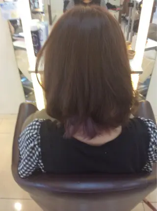 ミディアム カラー 似合わせ／代表 髪質改善/山田将大のヘアスタイル