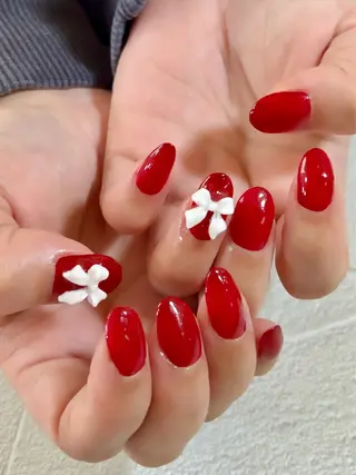 ネイル BURGUNDY mikaのネイルデザイン