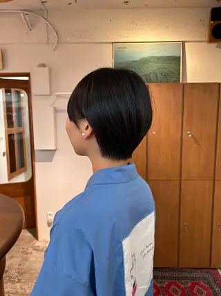 ショート ENIEN MAKE'S 立川所属・綾/ベージュカラー /パーマ🩰のヘアスタイル