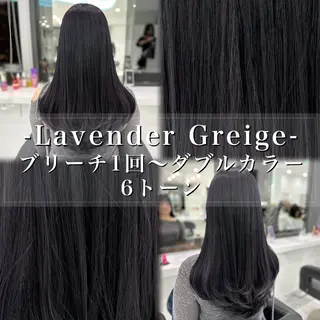 ロング カラー ヘアアレンジ 💓ブリーチ特化 透明感💓あい💓のヘアスタイル