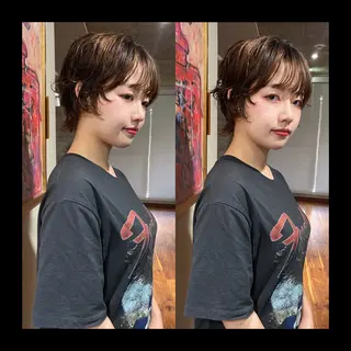 ショート カラー パーマ mai / linoah˚✧のヘアスタイル