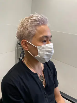 ショート カラー メンズ メンズ特化 パーマ/オザワのヘアスタイル