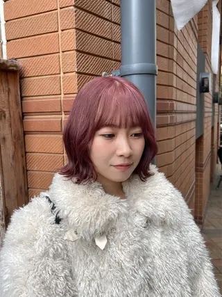 ミディアム カラー ヘアアレンジ 透明感/艶髪矯正 🪐takushiのヘアスタイル