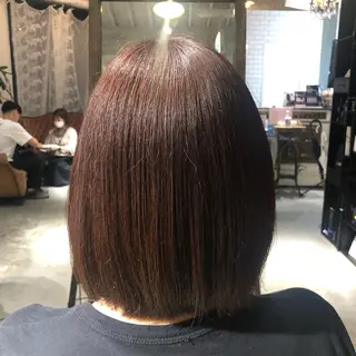 ミディアム 植田 彩加のヘアスタイル