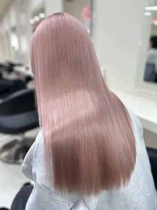 ロング カラー ヘアアレンジ 艶カラー/ハイトーン /レイヤーカットのヘアスタイル