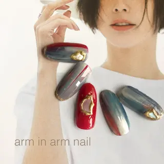 ネイル arm in arm ︎✿Yamamotoのマツエク・マツパデザイン