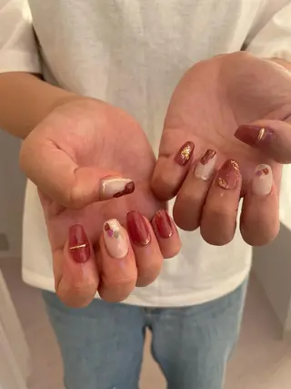 ネイル 束感まつ毛/ネイル/ LED♥KIRARAのマツエク・マツパデザイン