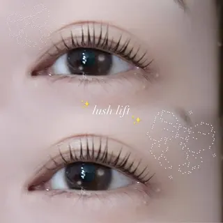 マツエク・マツパ 大阪梅田 ナシェル Kako🦋のマツエク・マツパデザイン