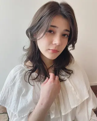 セミロング カラー メンズパーマ特化🔥 ツイスパ/シャドウのヘアスタイル