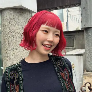 ショート カラー 赤みゼロ/透明感 カラー🌿KANTAのヘアスタイル