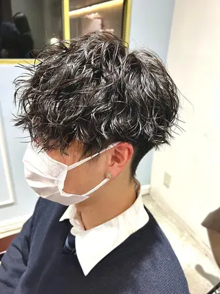 ショート パーマ メンズ 🦩パーマン🦩佐藤 航太のヘアスタイル