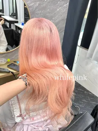 セミロング カラー エクステ🩵ブリーチ 韓国ヘア🩵KAEのヘアスタイル