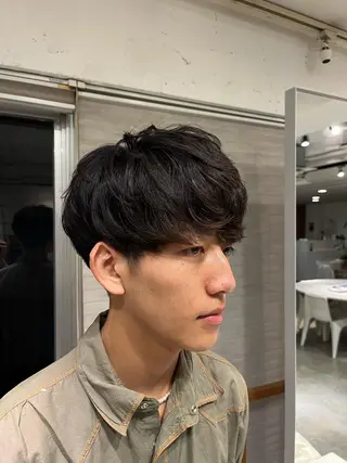 ショート メンズ ベージュ/グレージュ 恵比寿/丸山陽平のヘアスタイル