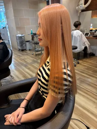 ロング カラー レイヤーカット /透明感/千葉怜寿のヘアスタイル