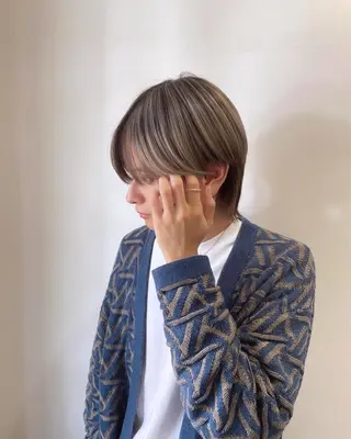 カラー メンズ 小野 楓未のヘアスタイル