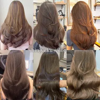 ロング カラー SALOWIN 新宿三丁目EAST所属・韓国レイヤー🇰🇷 layercut✂️のヘアスタイル