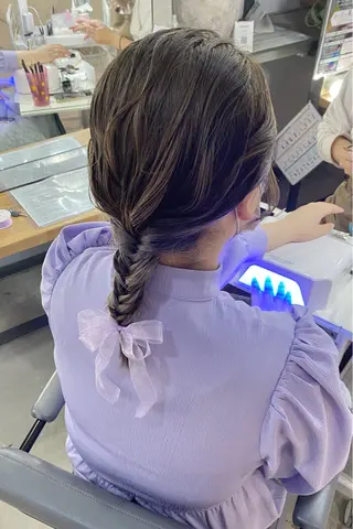 セミロング カラー 菊地 紗矢のヘアスタイル