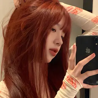 ロング 🥀ワンホン風暖色 レイヤーRISA🥀のヘアスタイル