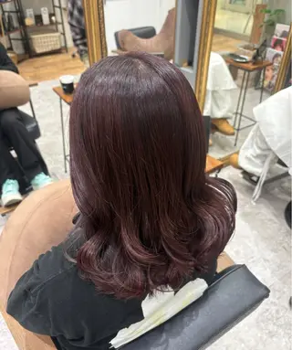 ミディアム カラー ピンクカラーアレンジ 🩷AYANA🩷のヘアスタイル