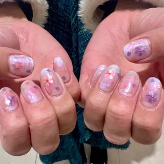 ネイル 個性派ニュアンス nuts nail所属・【池袋】nuts nail　なつみのネイルデザイン
