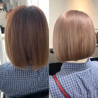 ミディアム カラー パーマ ヘアアレンジ メンズ キッズ nico TOKYO 渋谷所属・ブリーチ　ハイトーン 特化🌈フジタハルキのヘアスタイル