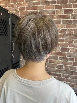 ショート カラー パーマ ヘアアレンジ メンズ キッズ ネイル マツエク・マツパ アイブロウ times salon名駅所属・久木原 ゆりのヘアスタイル