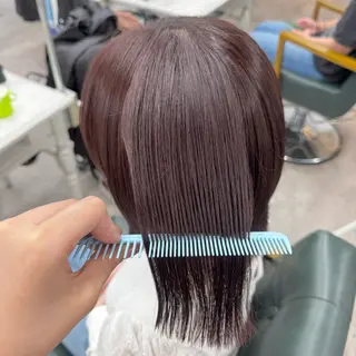 ショート カラー JUNSHIN🦋 ヘアセット／カラーのヘアスタイル