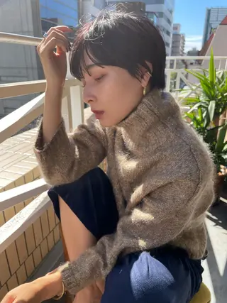 ショート カラー ショート/ボブ/ 心斎橋/宮脇美奈のヘアスタイル