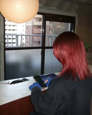 ミディアム カラー yll所属・似合わせ/ハイトーン /中目黒/さくらのヘアスタイル