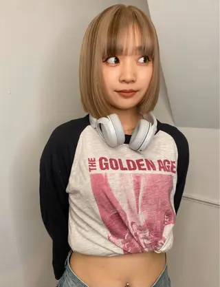 ミディアム カラー land所属・透明感カラー/レイヤ ー🌙Honokaのヘアスタイル